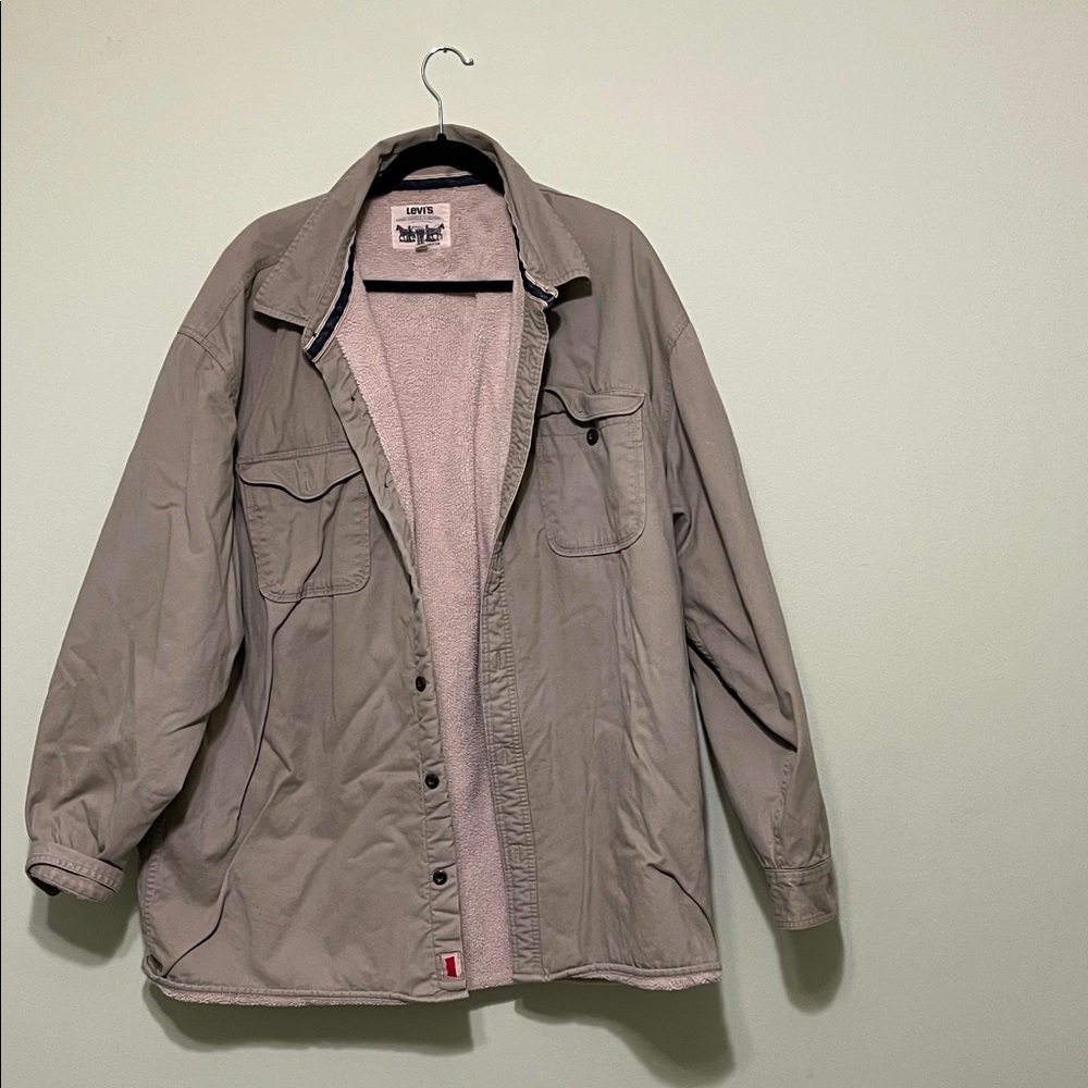 Levi's Men's Taupe Shirt Jacket
